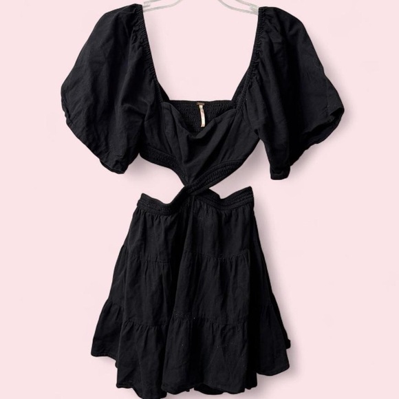 Free People Dresses & Skirts - Women’s Free People Cross Of Sunlight Mini Dress Black XS